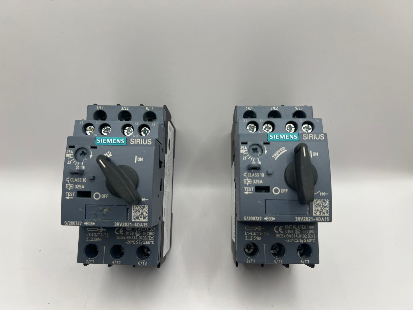 1x Siemens SIRIUS 3RV2021-4DA15 CONTACTOR