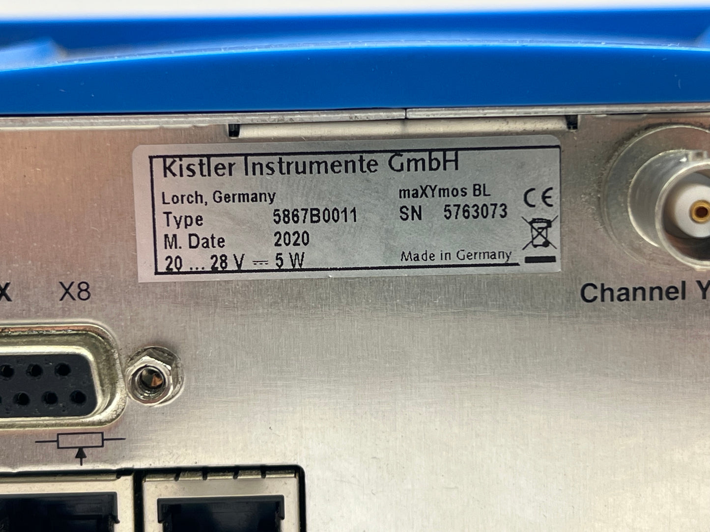 1x Kistler 5867B0011 maXYmos XY Process Monitoring System