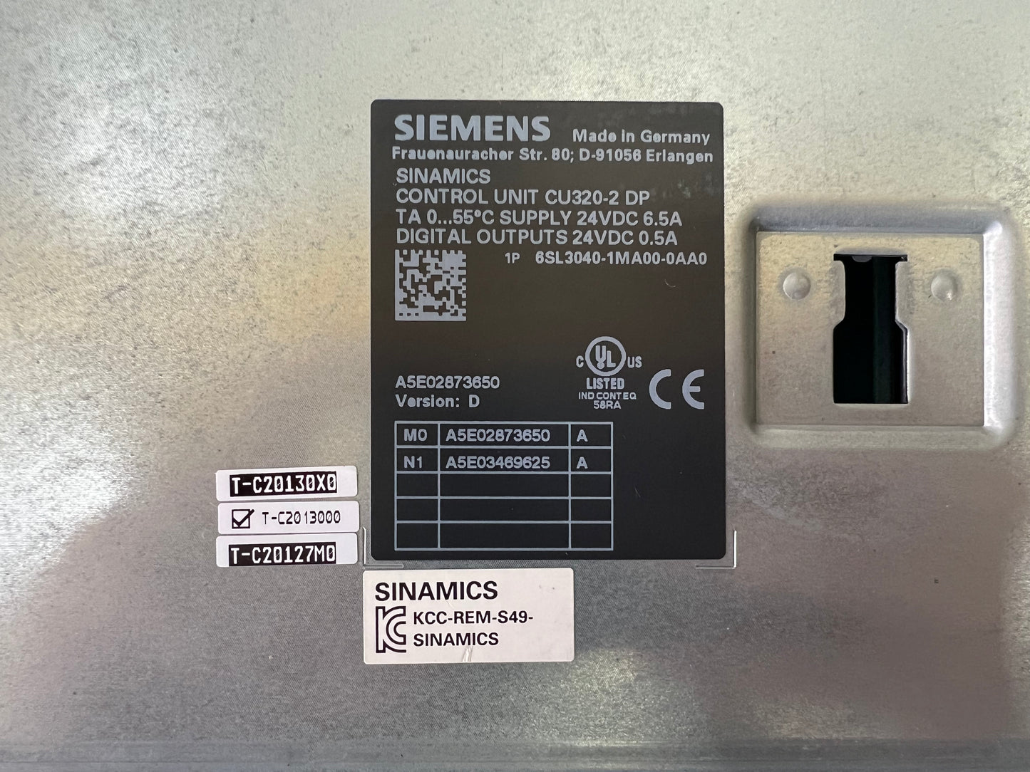 Siemens Sinamics Control Unit CU320-2 DP | 6SL3040-1MA00-0AA0