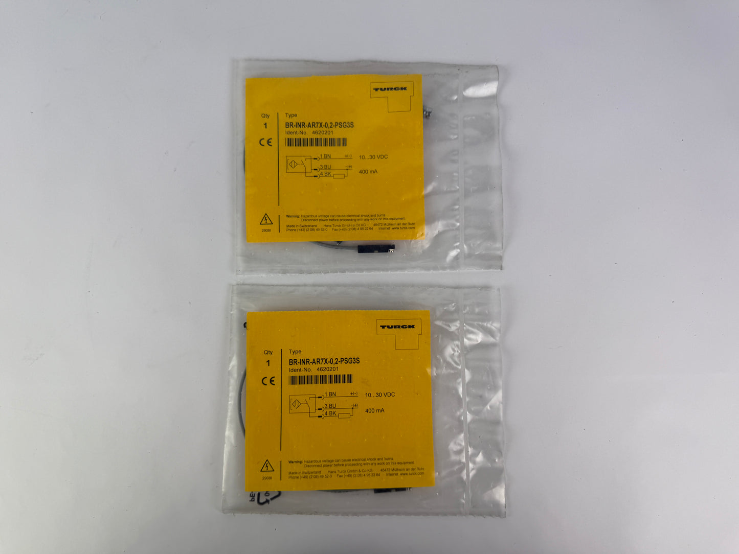 1x Turck BR-INR-AR7X-0.2-PSG3S Cylinder Proximity Sensor 10-30VDC 4620201