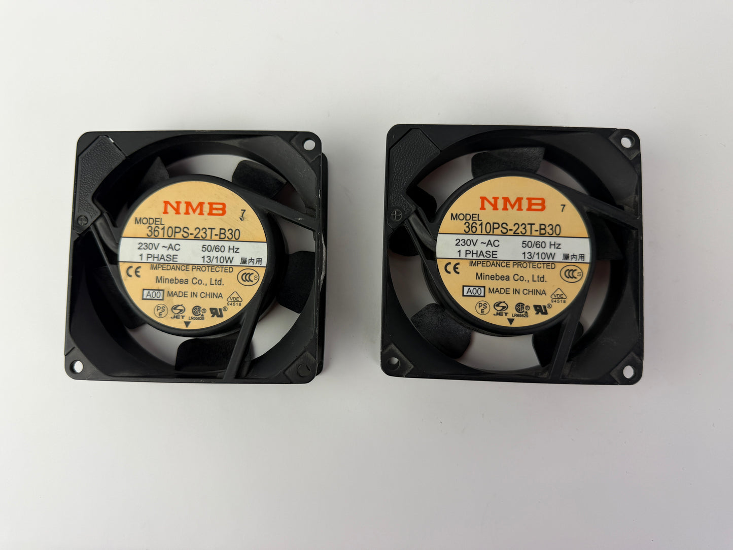 1x NMB 3610PS-23T-B30 AC Axial Cooling Fan 230V 92mm 9225 50/60Hz Minebea
