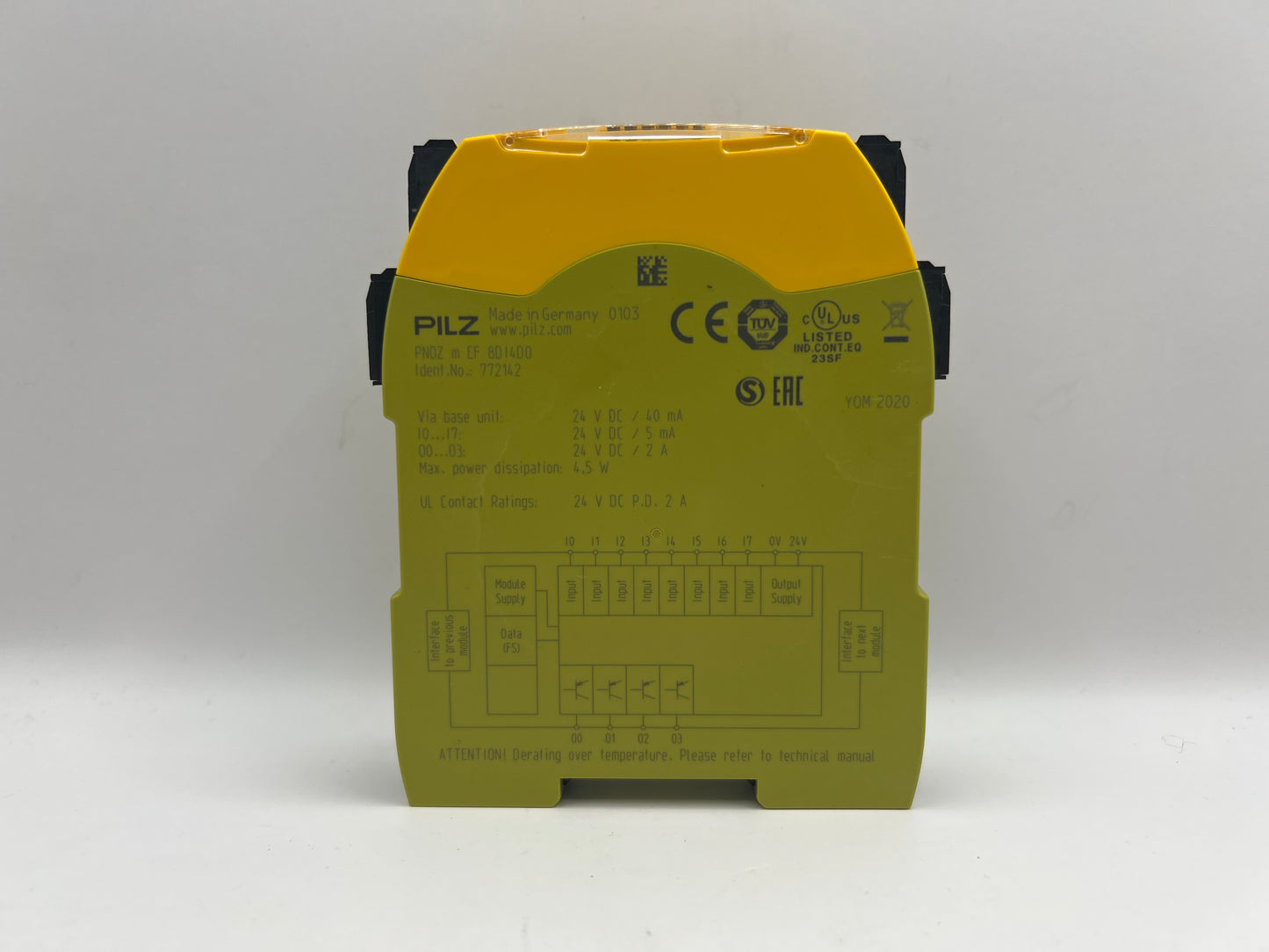 Pilz PNOZ m EF 8DI4D0 Ident.No. 772142 Safety Relay