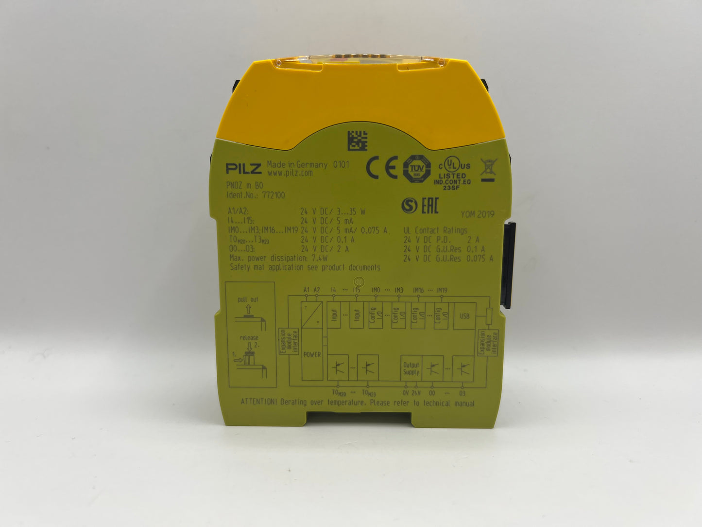 Pilz 772100 PNOZ m B0 Programmable Safety Relay Module