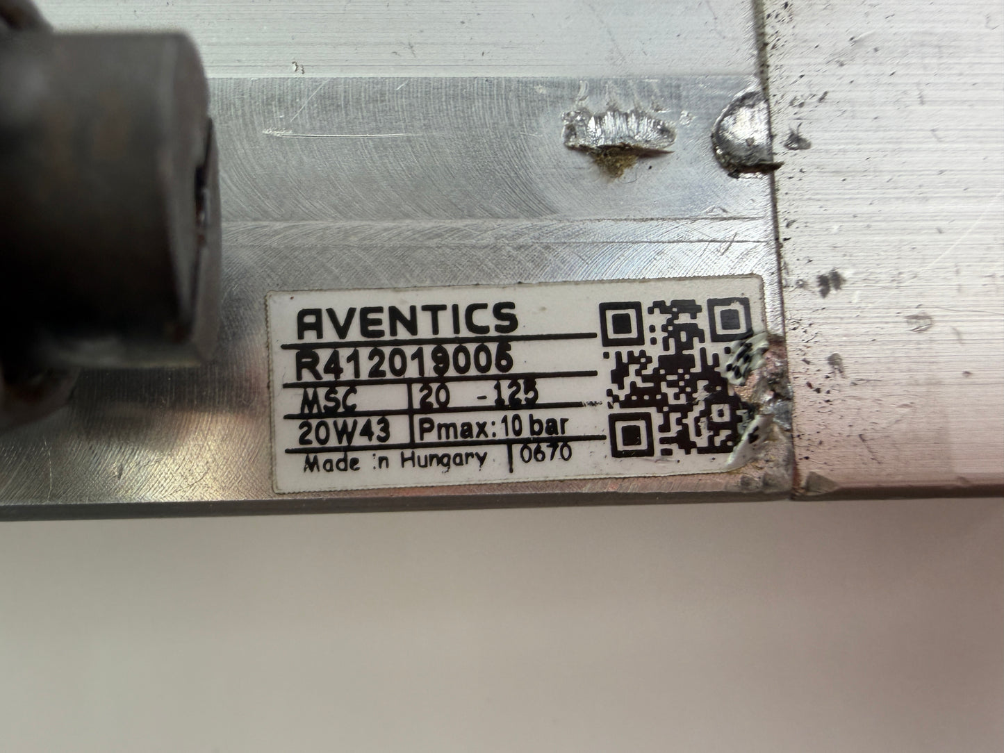 Aventics R412019005 Pneumatic Cylinder 10 Bar