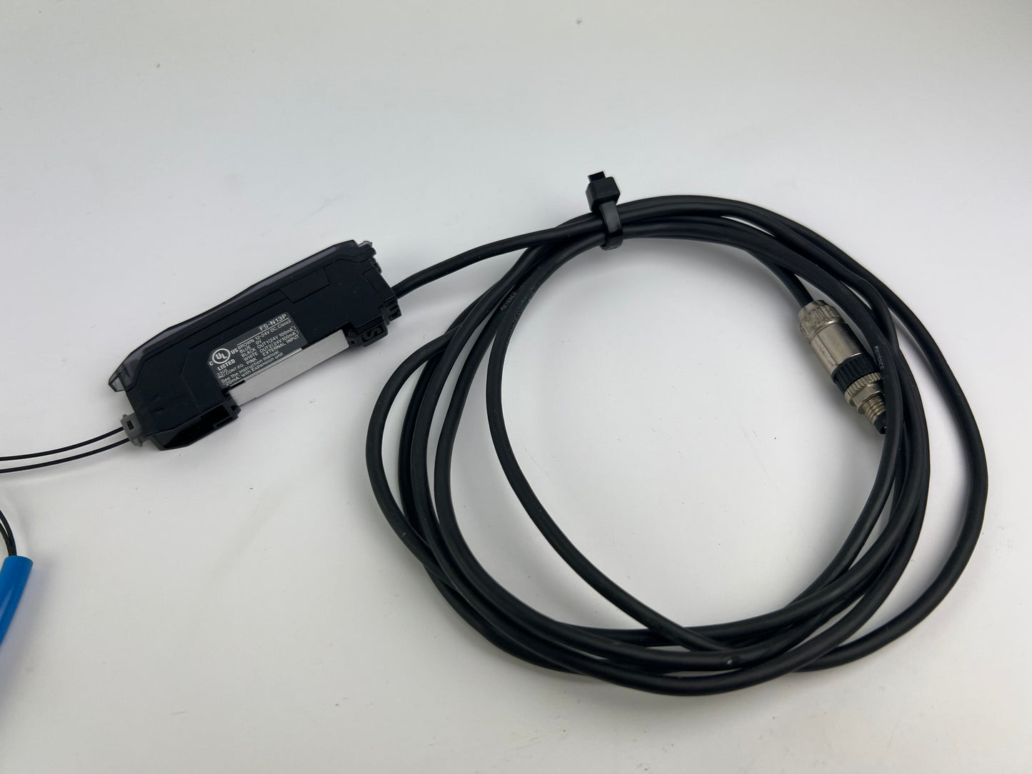 Keyence FS-N13P Fiber Amplifier + FU-53TZ Fiber Optic Sensor 210cm
