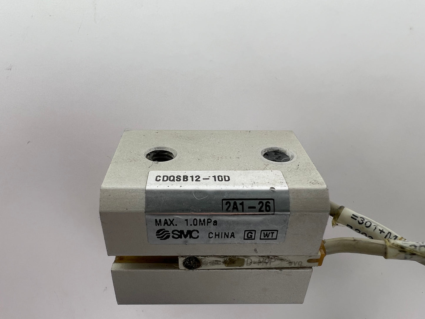 1x SMC CDQSB12-10D Cylinder w/ Sensor 130cm Cable CDQSB1210D