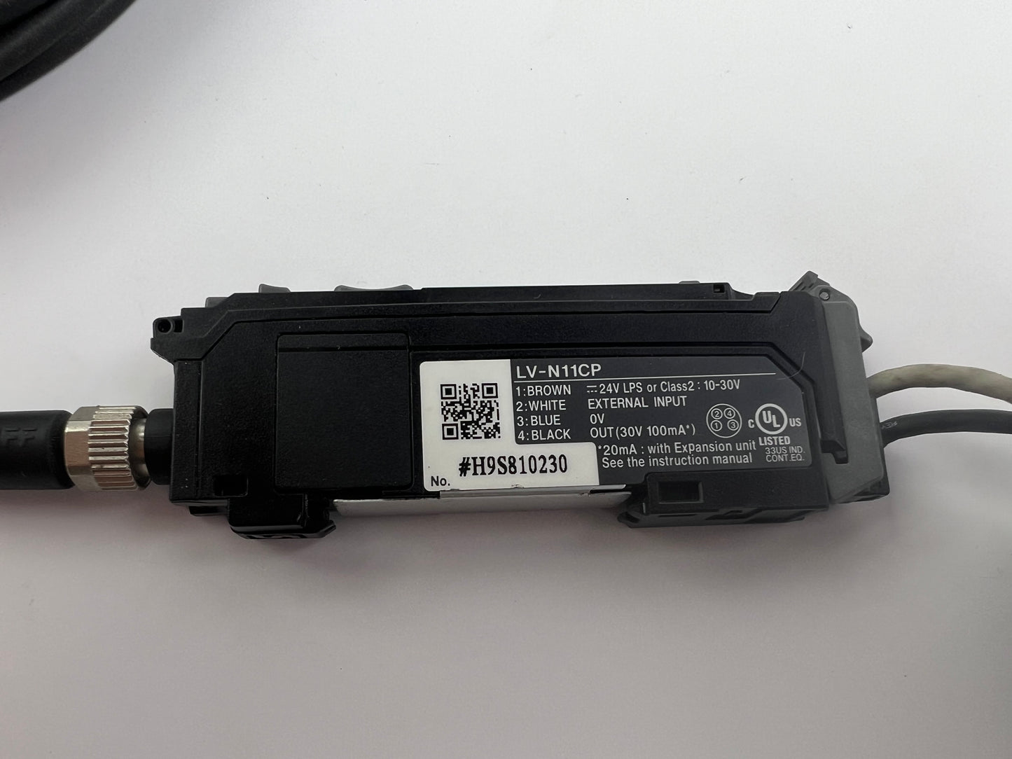 1x Keyence LV-N11CP Digital Laser Sensor + 2x LV-NH100 Sensor Heads 5m Cable