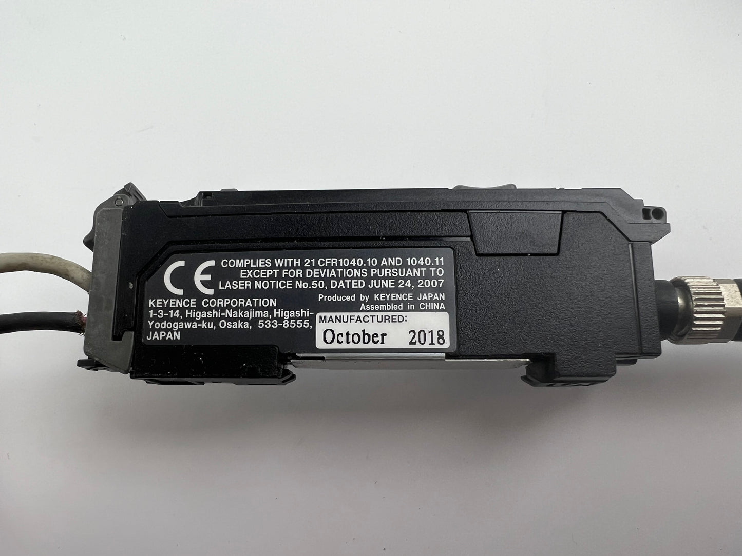 1x Keyence LV-N11CP Digital Laser Sensor + 2x LV-NH100 Sensor Heads 5m Cable