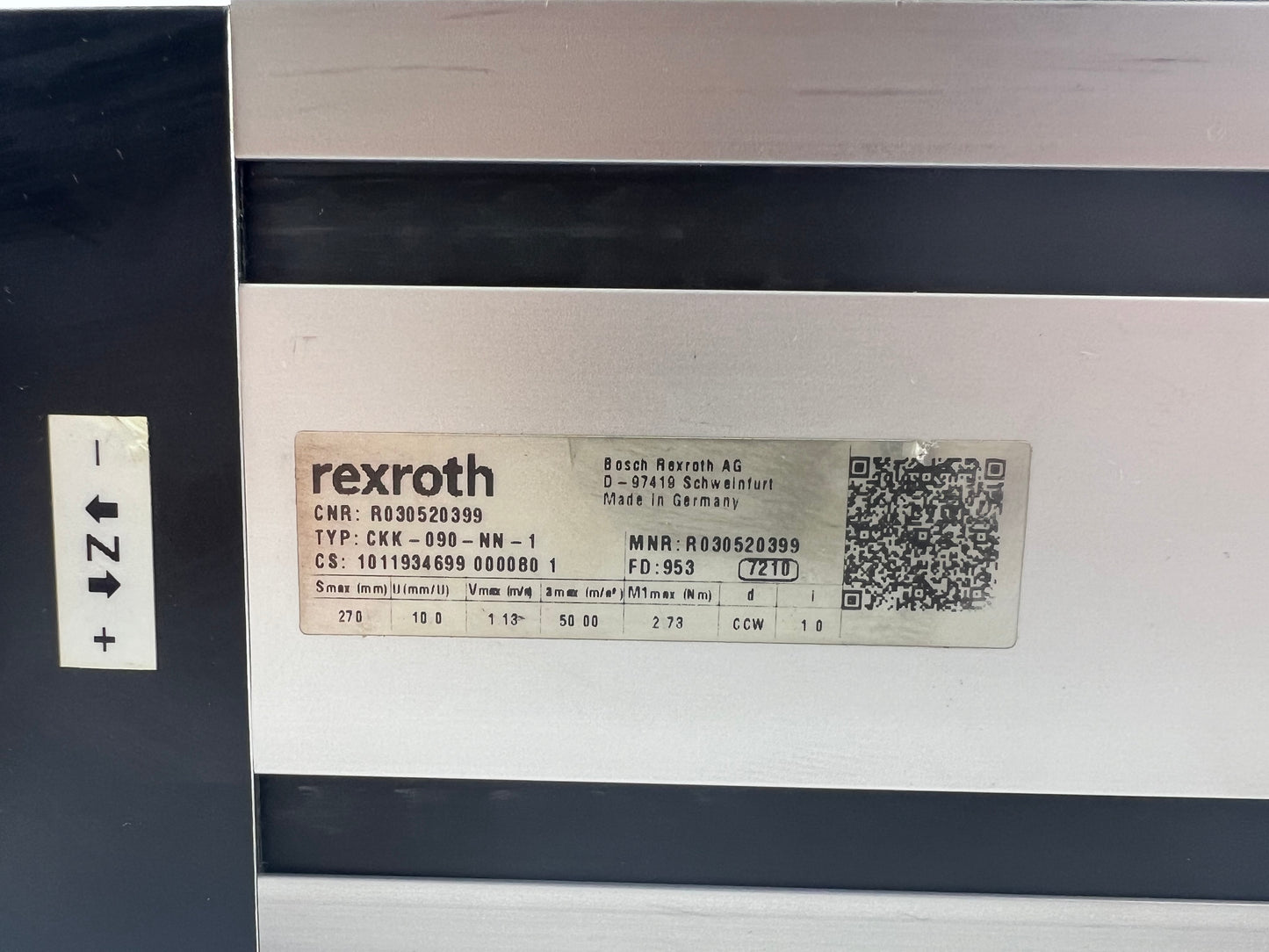 Rexroth R030520399 CKK-090-NN-1 Compact Module + R911384766 MS2N03-B0BYN-BMDH1-NNNNE-N Motor + 2 Cables + Sensors