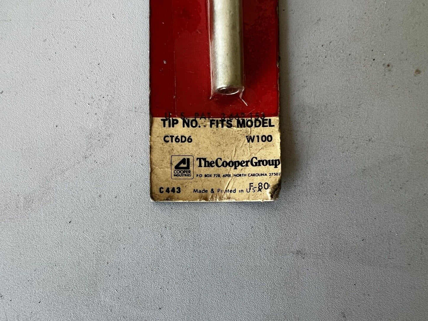 Weller ct6d6 ct6 SERIES Screwdriver Tip 600? F 4.7 mm, for w100pg/w100p3