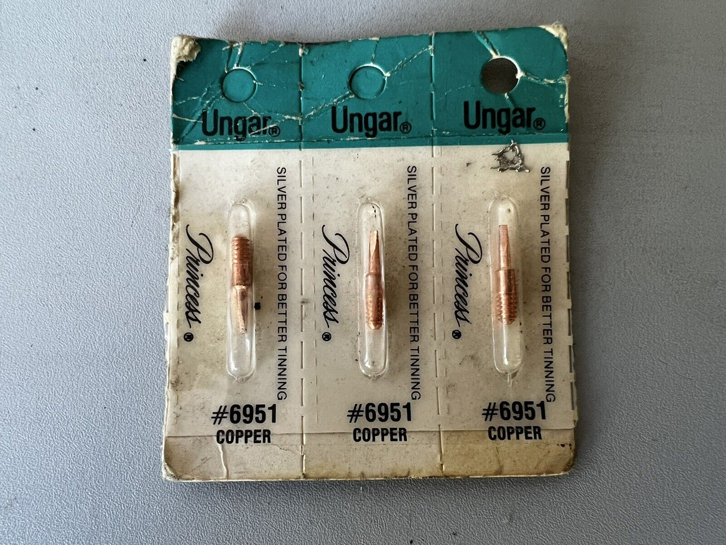 Ungar 6951, 1/8"" Thread - 1/16"" (0.015"") Conical Copper Soldering Tip