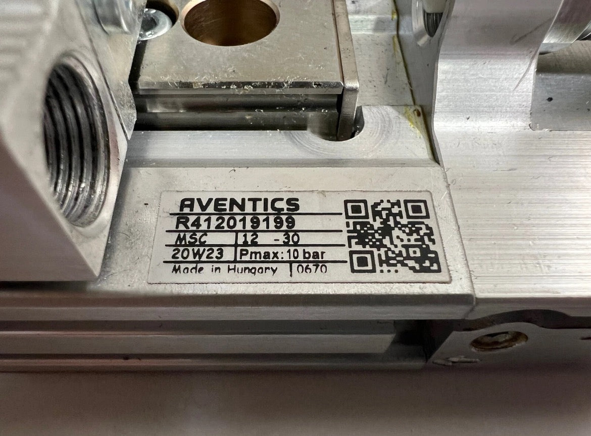 Aventics R412019199 Slide Cylinder 10Bar with Sensor & 1.2m Cable