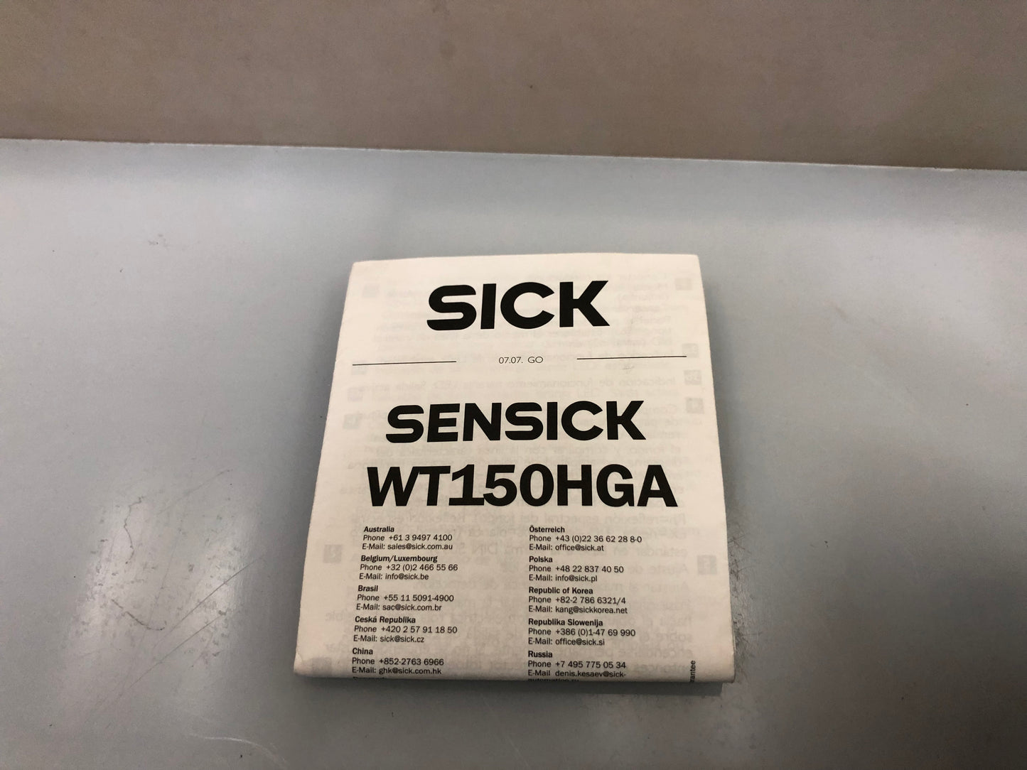 SICK WT150-N460 Photoelectric Sensor