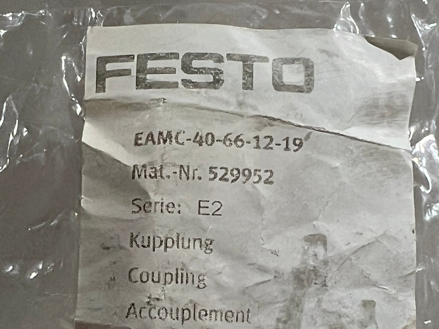 Festo EAMC-40-66-12-19 529952 Coupling Kupplung