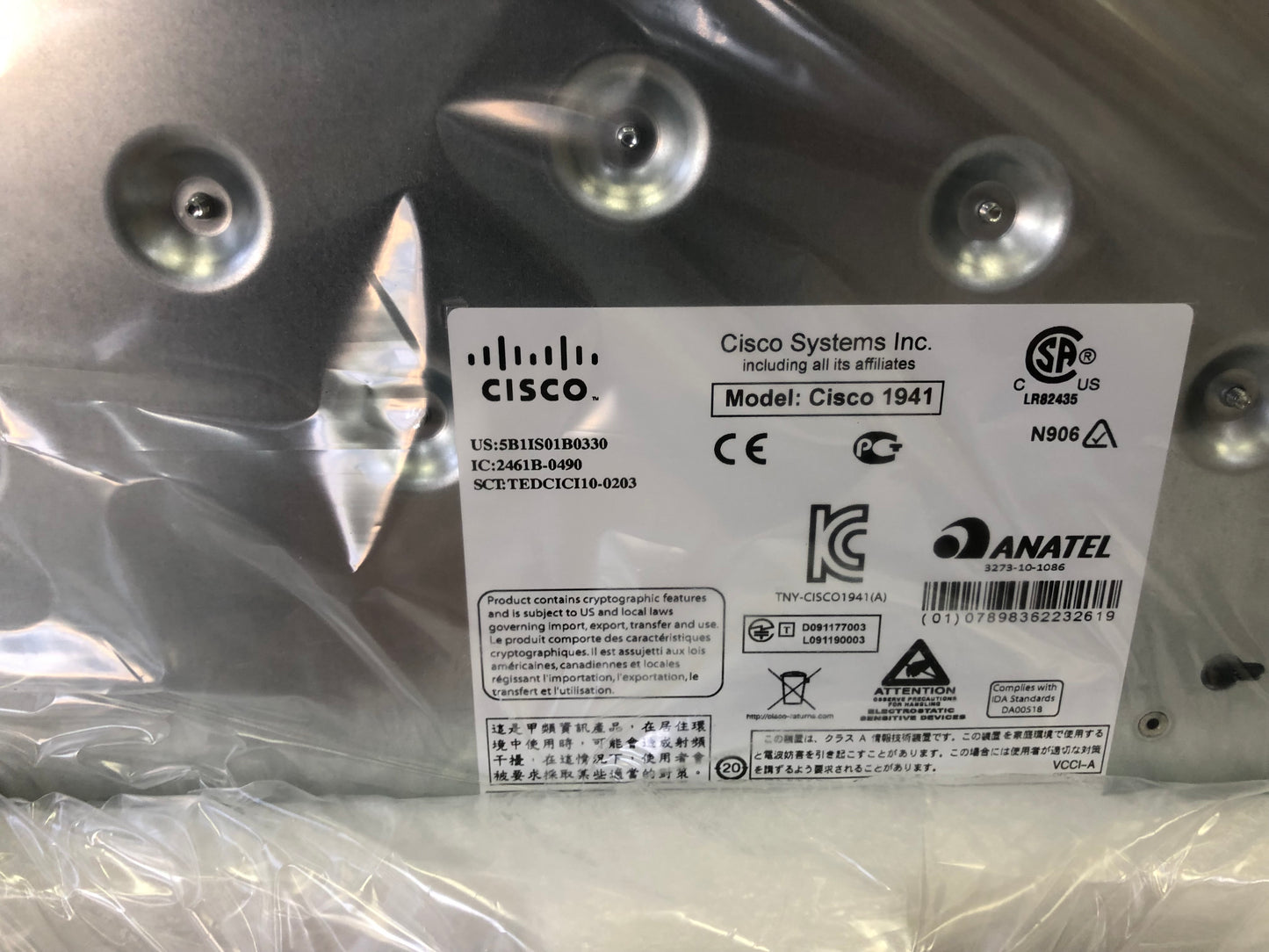 Cisco 1941-SEC/K9 2-Port Gigabit Security Router 1941-SEC CISCO1941-SEC