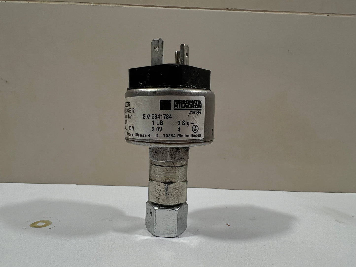 1x Tecsis / Ferromatik Milacron P3296B086812 400 bar Pressure Transmitter