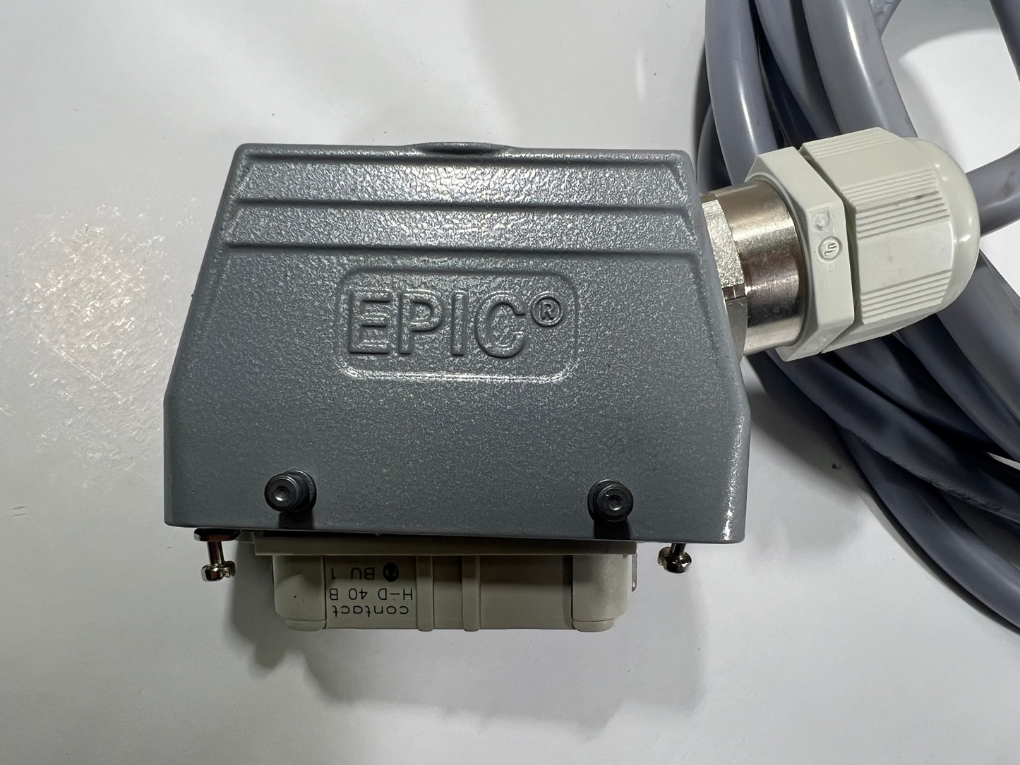 Epic Contact H-D 40 B Connector and Housing with 6m cable