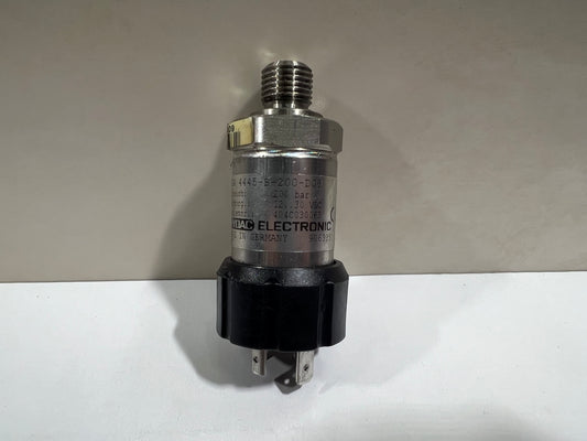 HYDAC Hydraulic Pressure Sensor 200 Bar, HDA 4445-B-200-D08