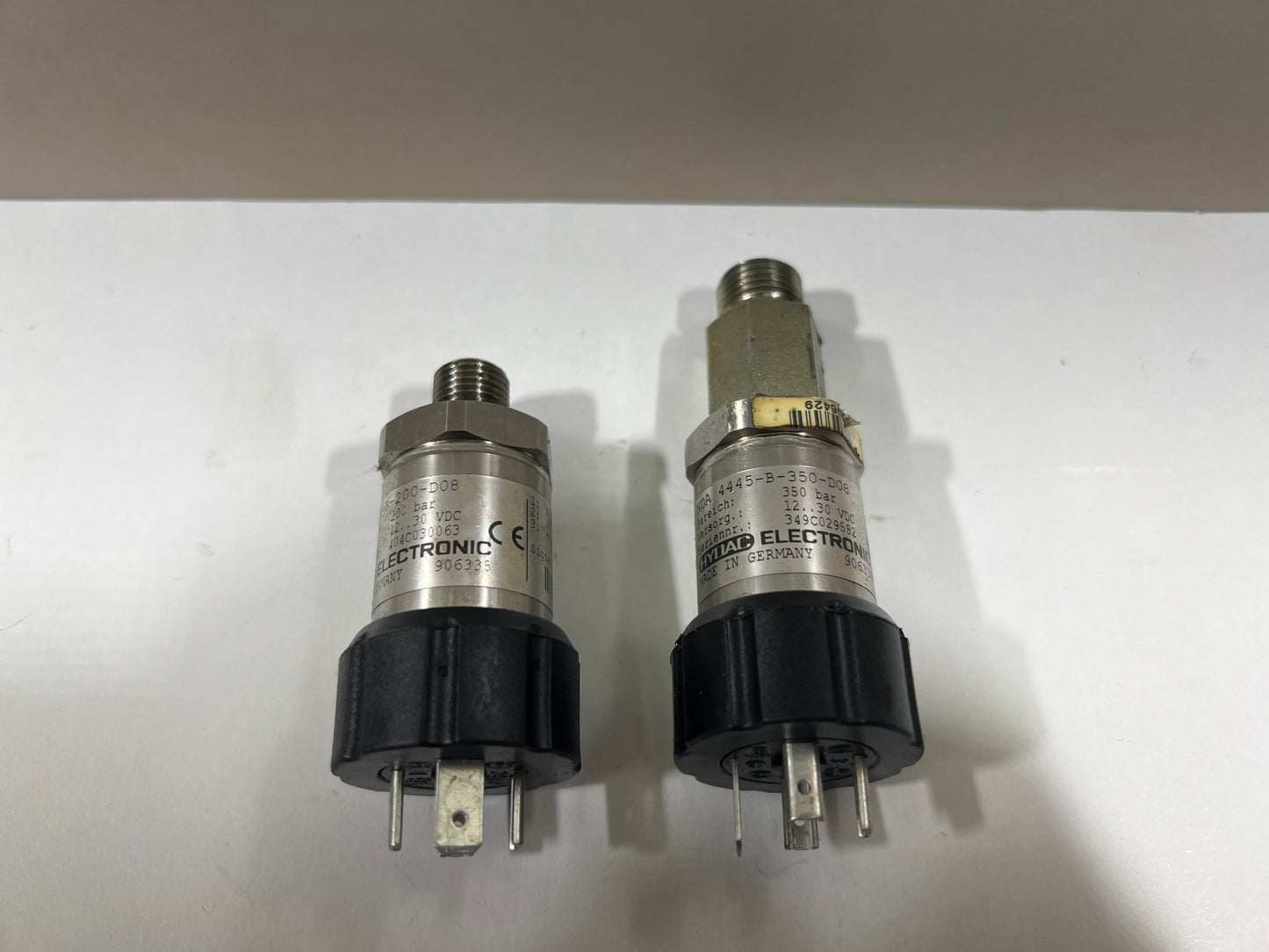 HYDAC Hydraulic Pressure Sensor 200 Bar, HDA 4445-B-200-D08