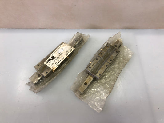 THK NSR15TBA2UU+160L, Two 15TBA Linear Guide Blocks on a 160 mm Rail