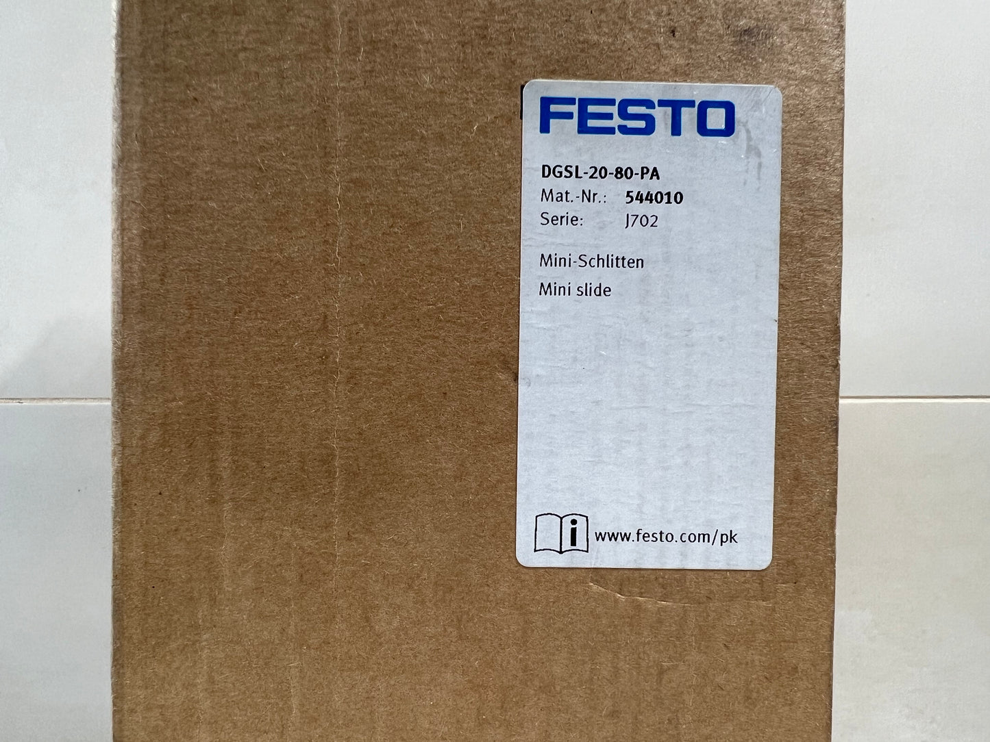 Festo DGSL-20-80-PA 544010 Mini Sled - Unused/ORIGINAL PACKAGING DGSL2080PA