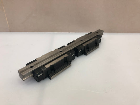 Two THK SHS15C Linear Guide Rail Block on 220mm rail