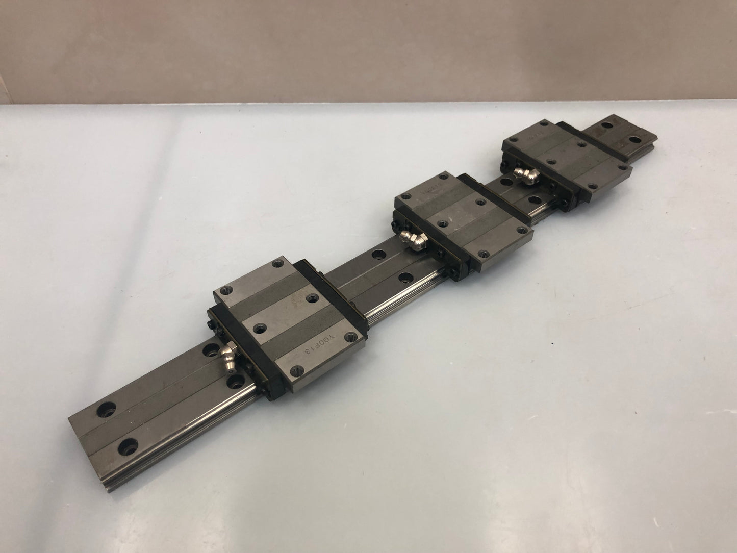 THK HRW21C Three Linear guide blocks with 380mm rail