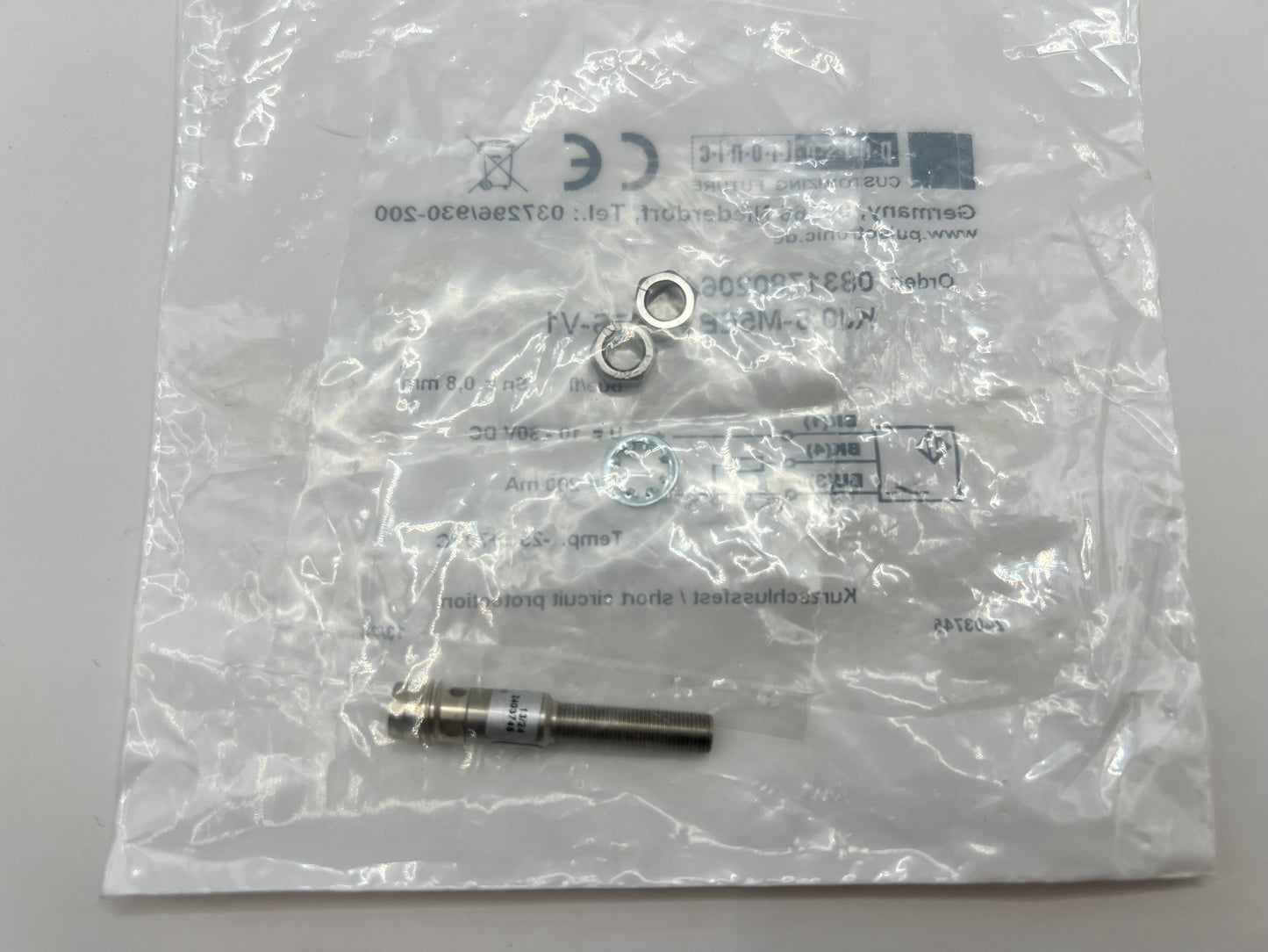 1x Pulsotronic 08317802064 Proximity Sensor KJ8-M5EB38-DPS-V1