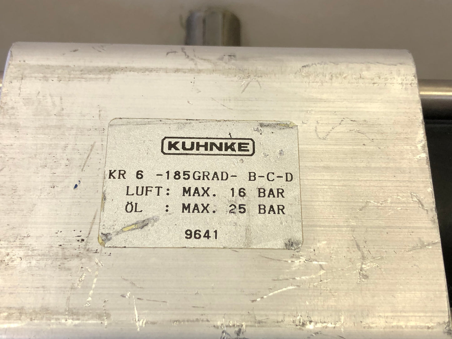 KUHNKE KR6-185GRAD-B-C-D Rotary Actuator Drehantrieb