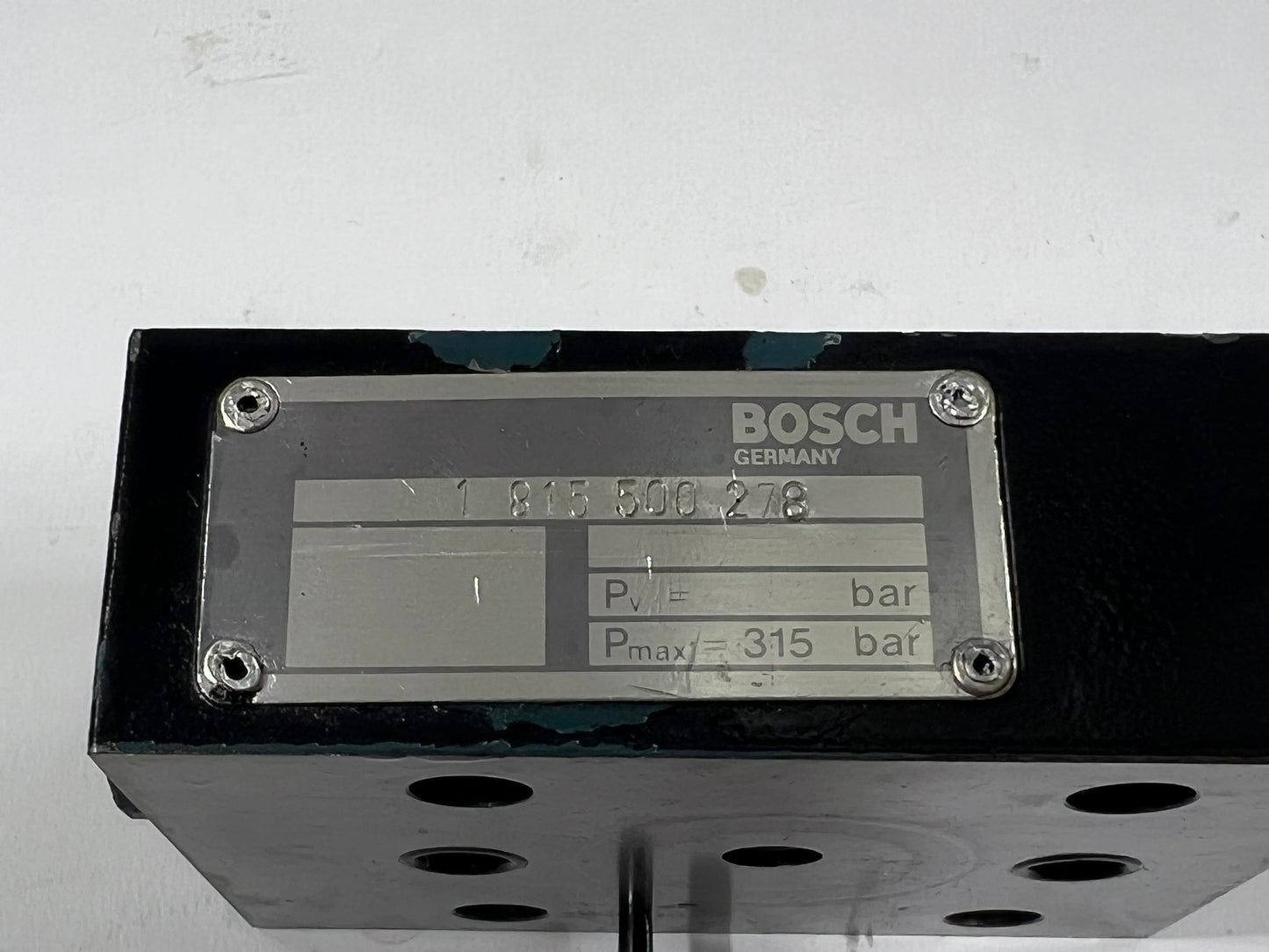 Bosch 1 815 500 278 Block Valve 1815500278