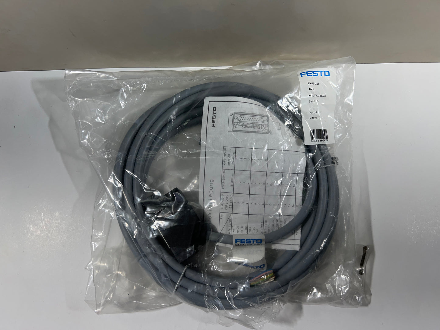 1PC New FESTO KMP3-25P-16-5 18624 Connecting Cable