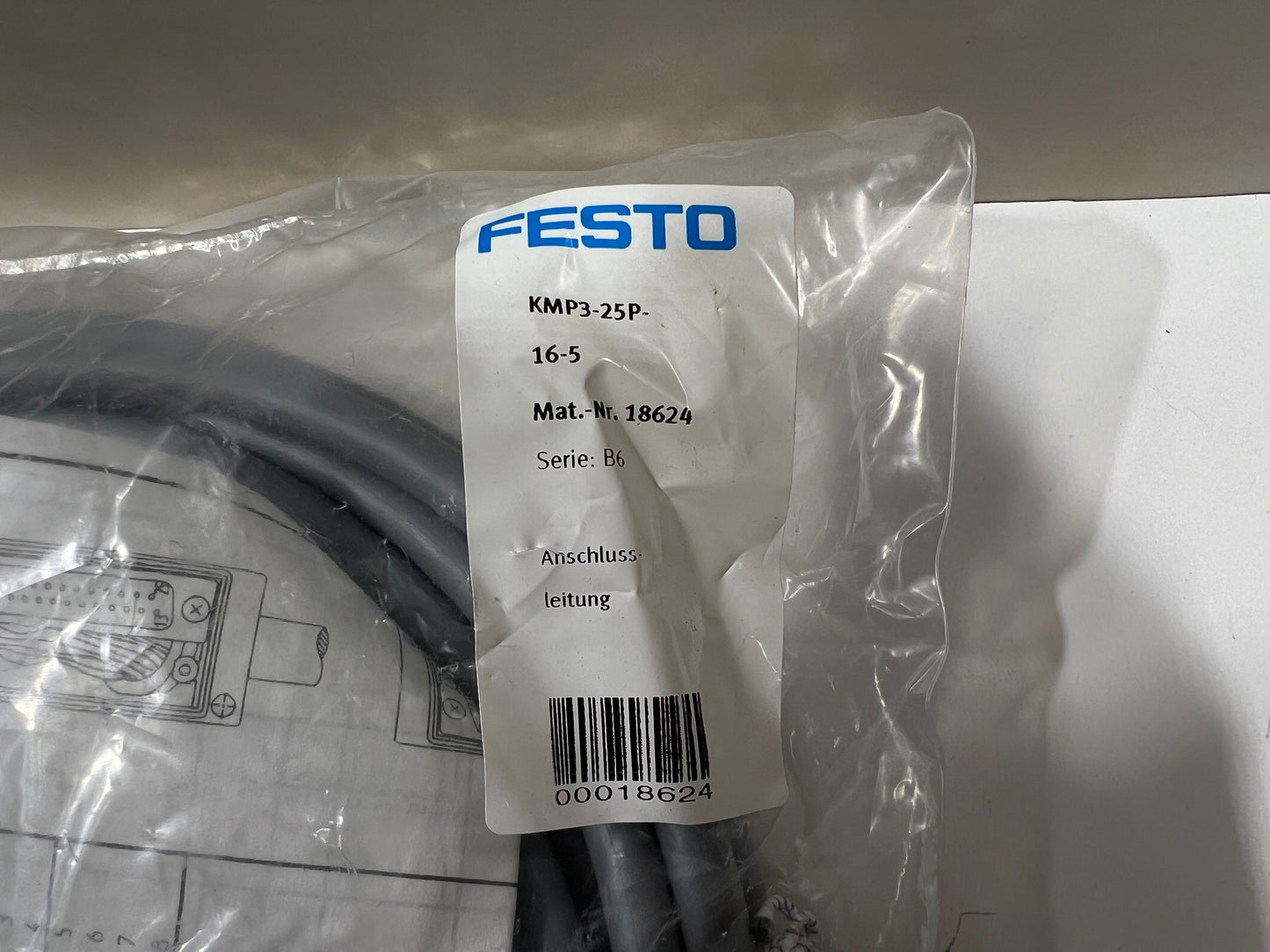 1PC New FESTO KMP3-25P-16-5 18624 Connecting Cable