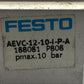 ONE FESTO AEVC-12-10-I-P-A 188081 Air Cylinder