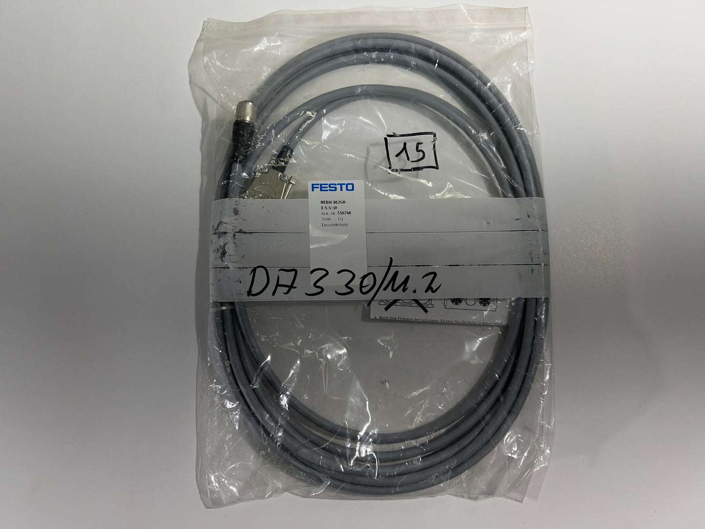 Festo 550748 NEBM-M12G8-E-5-S1G9 Encoder Cable