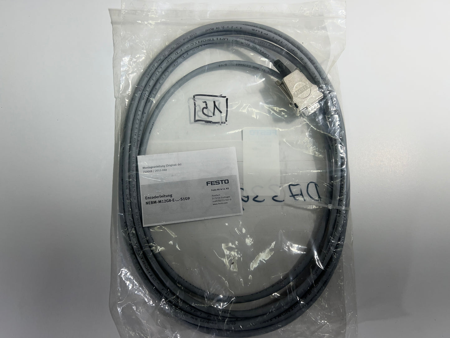 Festo 550748 NEBM-M12G8-E-5-S1G9 Encoder Cable