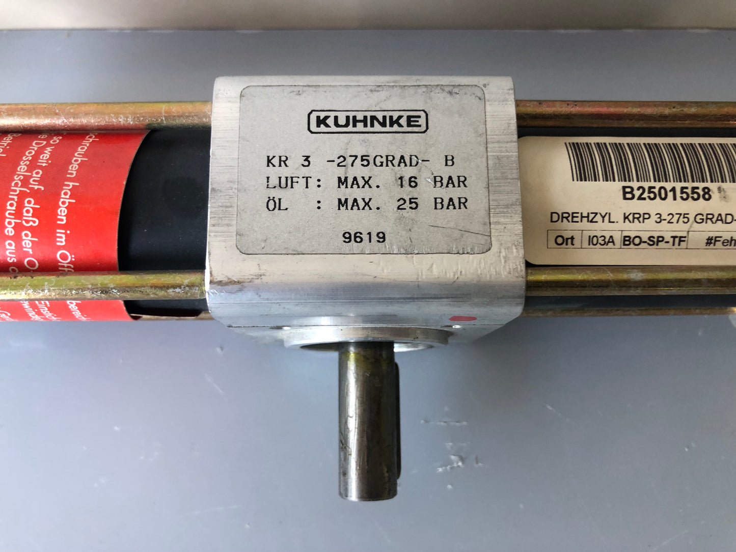 KUHNKE KR3-275GRAD-B Rotary Actuator