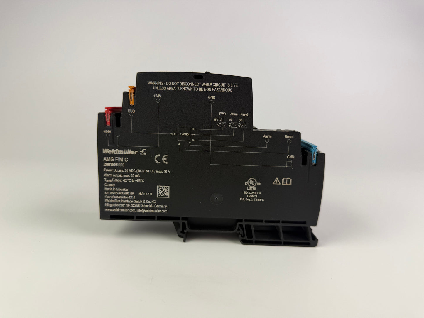 Weidmuller AMG FIM-C DIN Rail Terminal Blocks 2081880000