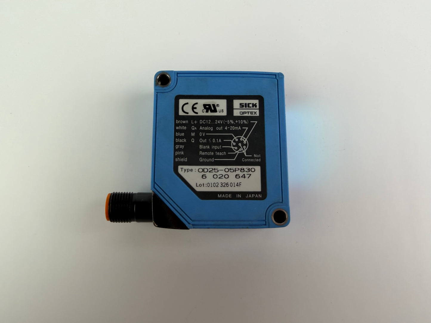 SICK OD25-05P830 Laser Distance Sensor – 6020647