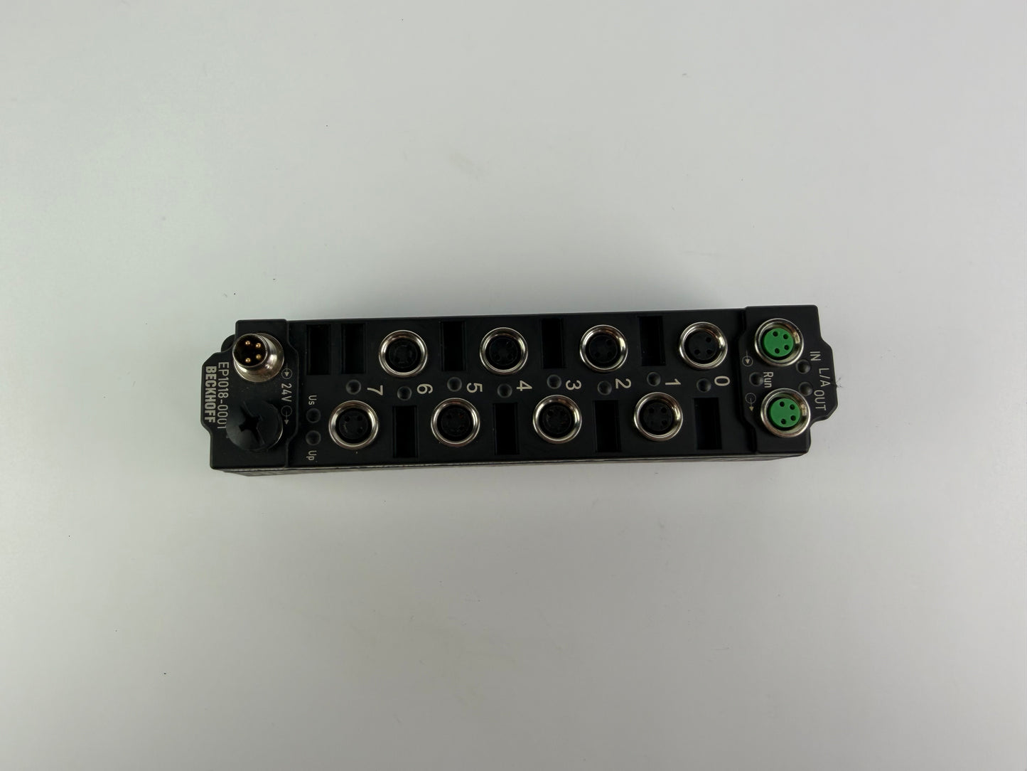1x Beckhoff EP1018-0001 EtherCAT Box 8-Channel Digital Input Module IP67