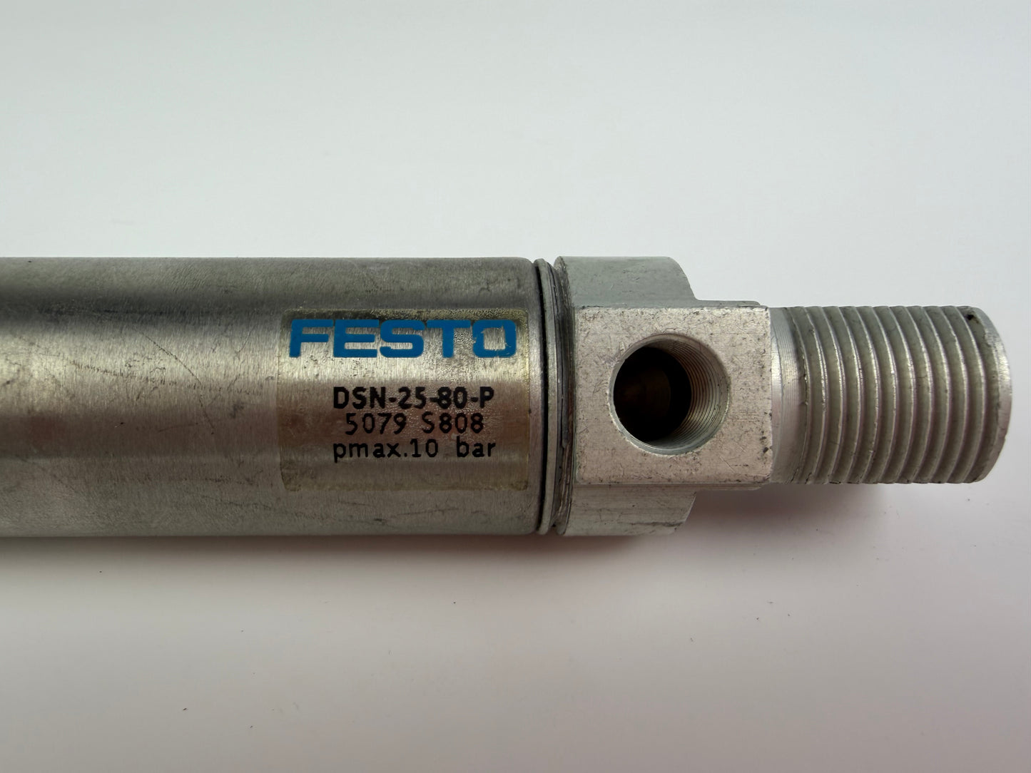 Festo DSN-25-80-P Pneumatic Cylinder – 25mm Bore 80mm Stroke – Max 10 Bar