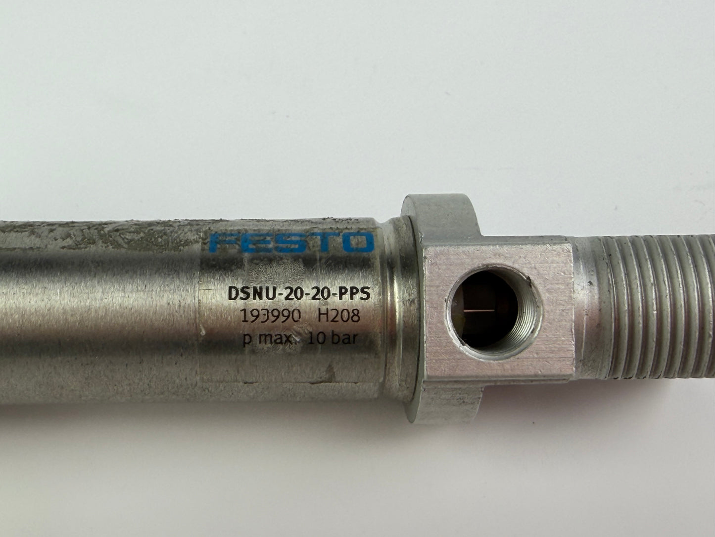 Festo DSNU-20-20-PPS Pneumatic Cylinder 20mm Bore 20mm Stroke Max 10 Bar