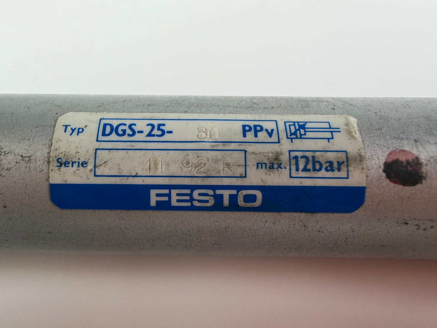 Festo DGS-25-80-PPV Pneumatic Cylinder 25mm Bore 80mm Stroke