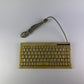 KeySonic ACK-595 Mini Keyboard – Beige (Yellowed) – 185cm Cable – German Layout