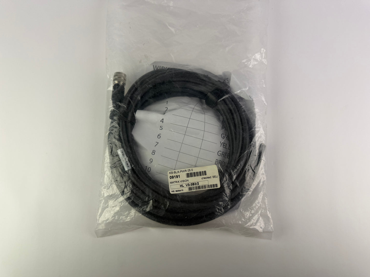 Matrix Vision KS-BLX-PWR 05.0 Power Cable – Brand New – HL V3-3B3/2