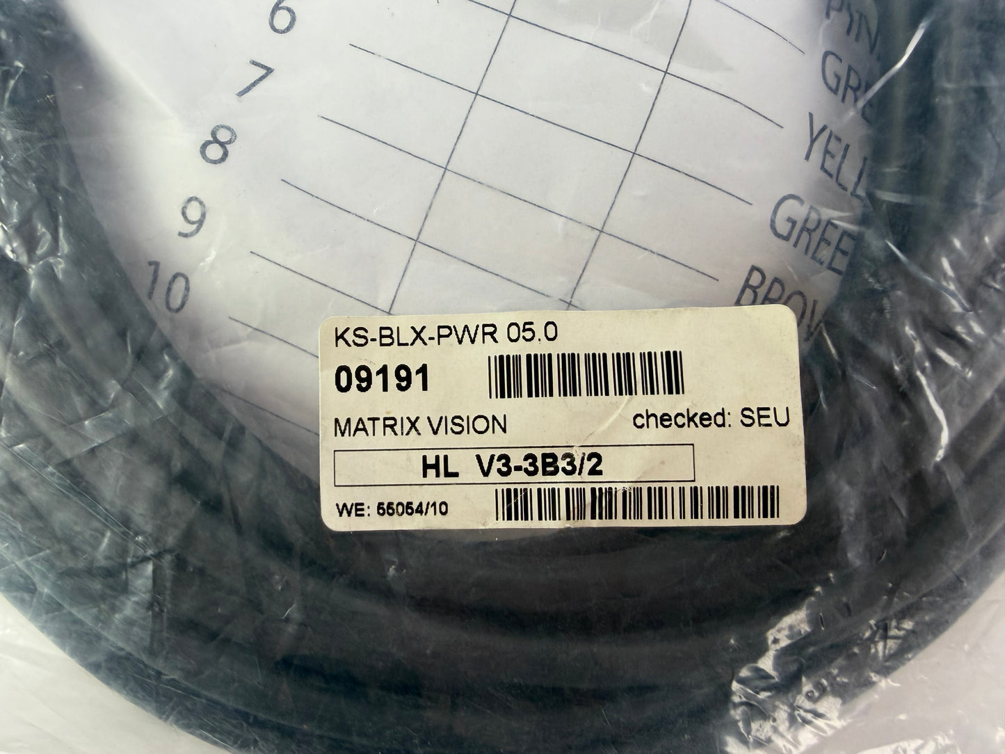 Matrix Vision KS-BLX-PWR 05.0 Power Cable – Brand New – HL V3-3B3/2
