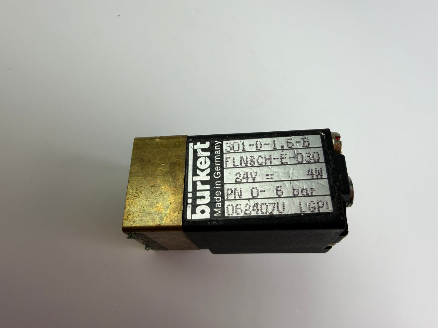 Burkert 301-D-1,6-B Solenoid Valve – Part No. 062407U