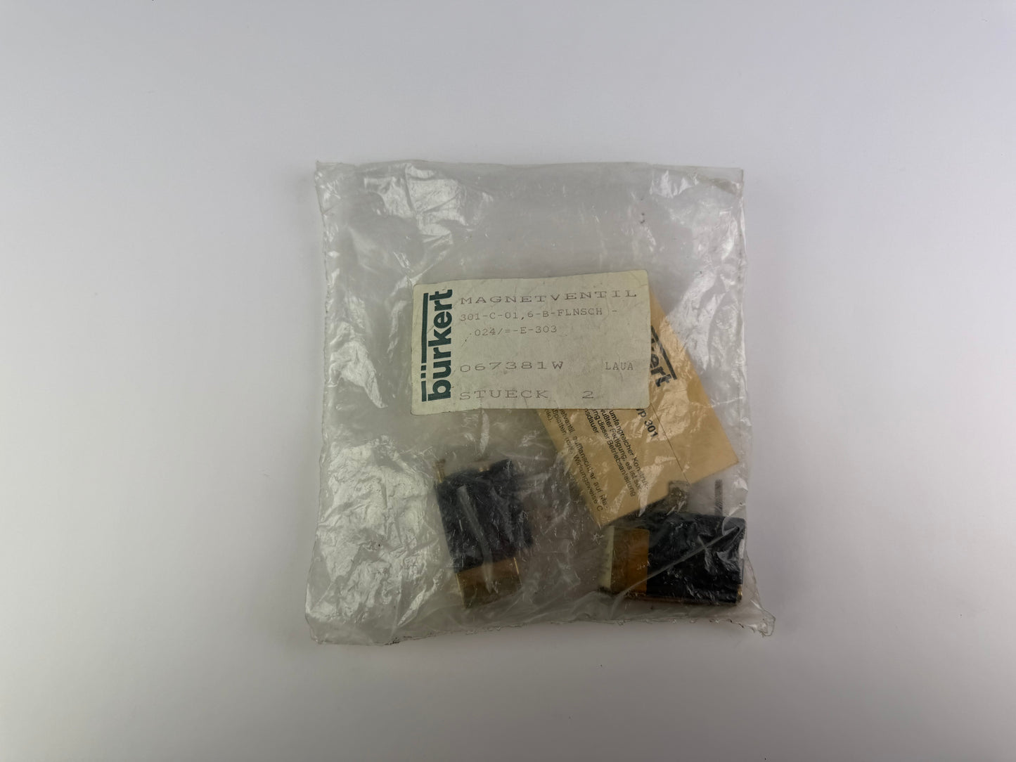 2pcs Burkert 301-C-01,6-B Solenoid Valve