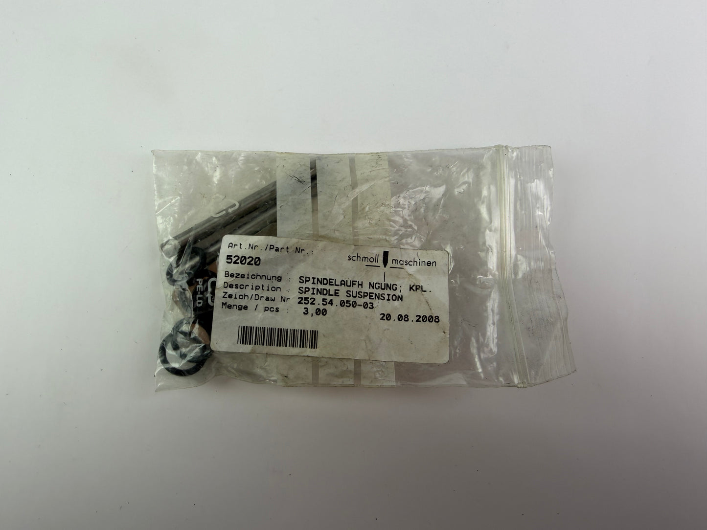 2x Schmoll Maschinen Spindelaufhängung / Spindle Suspension 252.54.050-03