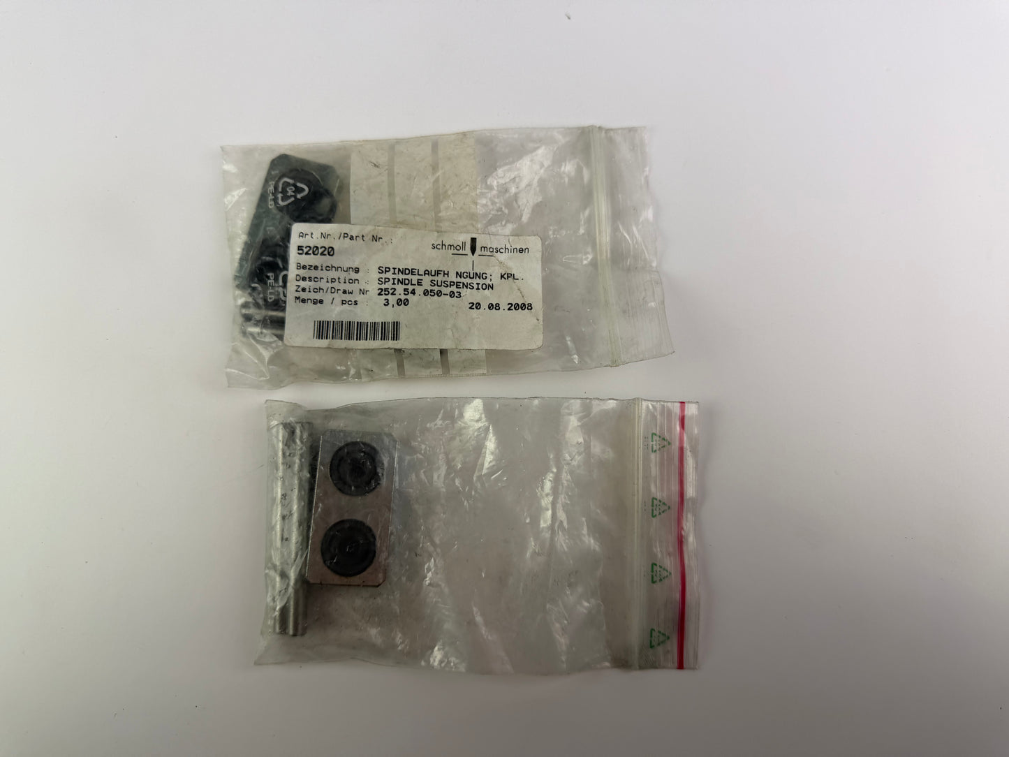 2x Schmoll Maschinen Spindelaufhängung / Spindle Suspension 252.54.050-03