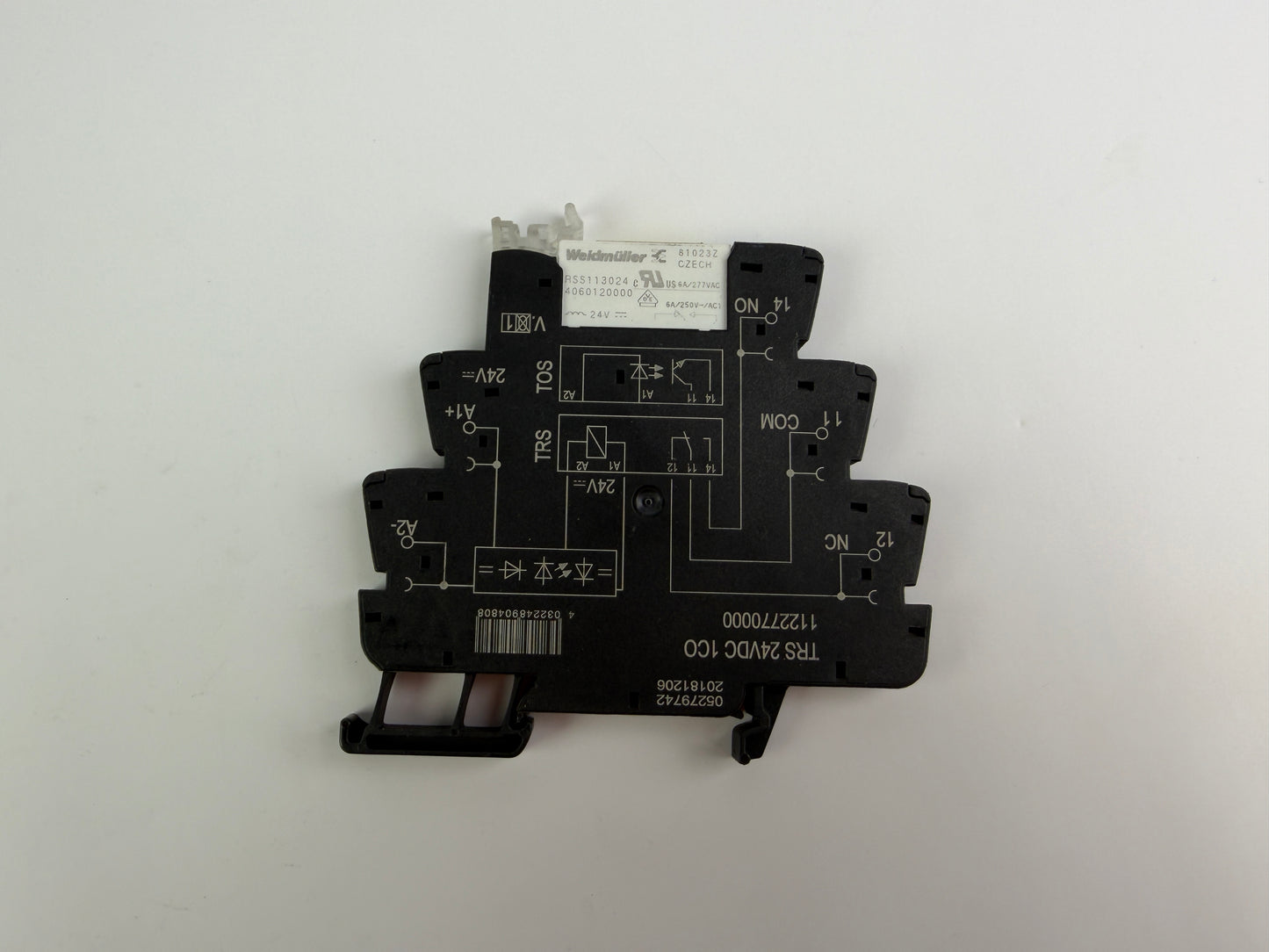 2x Weidmüller 1122770000 TRS 24VDC 1CO Relays